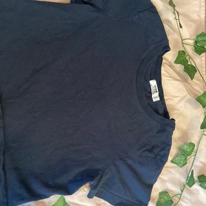 Navy blue crop top